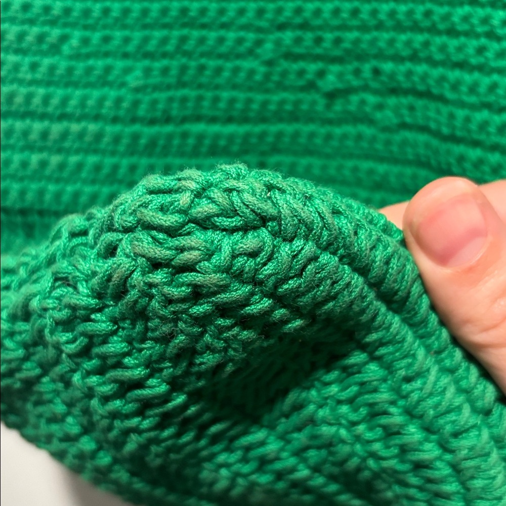CLARE V Tomate green crochet tote bag - Picture 6 of 9
